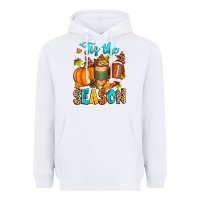 White 'tis the season american  football Heavyweight Hoodie - Zillion Design Studio