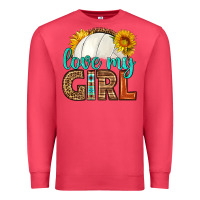 Cardinal love my girl volleyball Premium Sweatshirt - HRA Design Shop