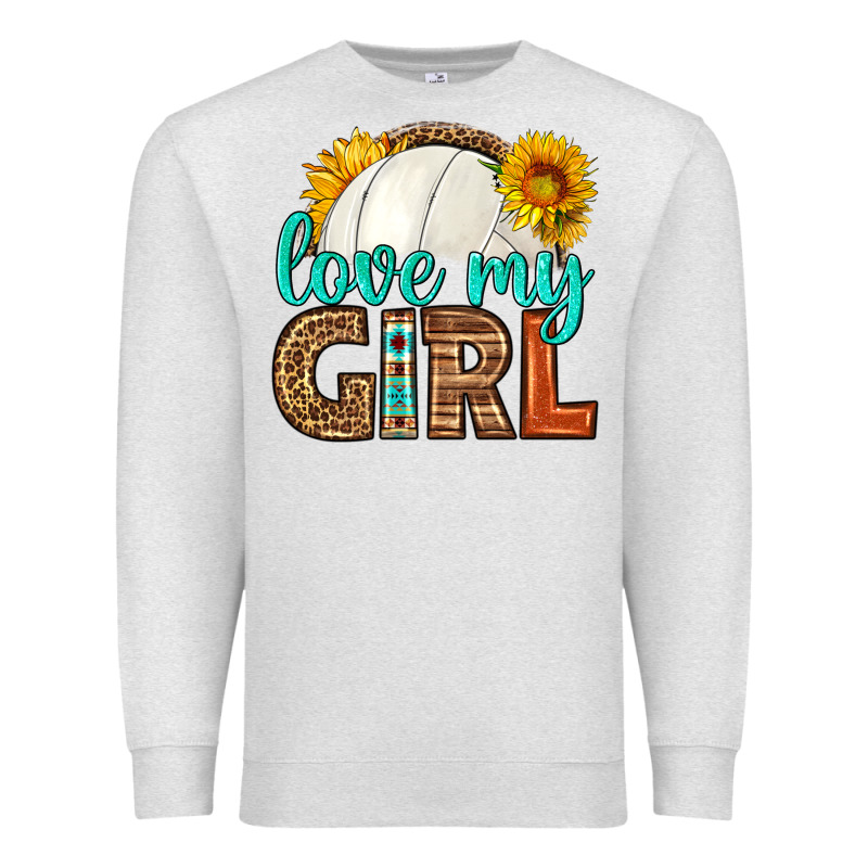 Love My Girl Volleyball Premium Sweatshirt by HRA Design Shop | Teevron