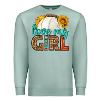 Seafoam love my girl volleyball Premium Sweatshirt - HRA Design Shop