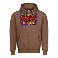 Chestnut Mardi Gras Tis The Season Lobster Zipper Hoodie - RanaPortraitStore