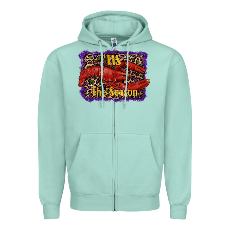 Mardi Gras Tis The Season Lobster Zipper Hoodie by RanaPortraitStore | Teevron