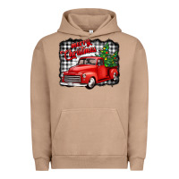 Pigment Burro merry christmas red truck christmas trees Urban Hoodie - Jasminsmagicworld