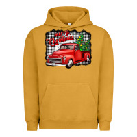 Pigment Peanut Butter merry christmas red truck christmas trees Urban Hoodie - Jasminsmagicworld