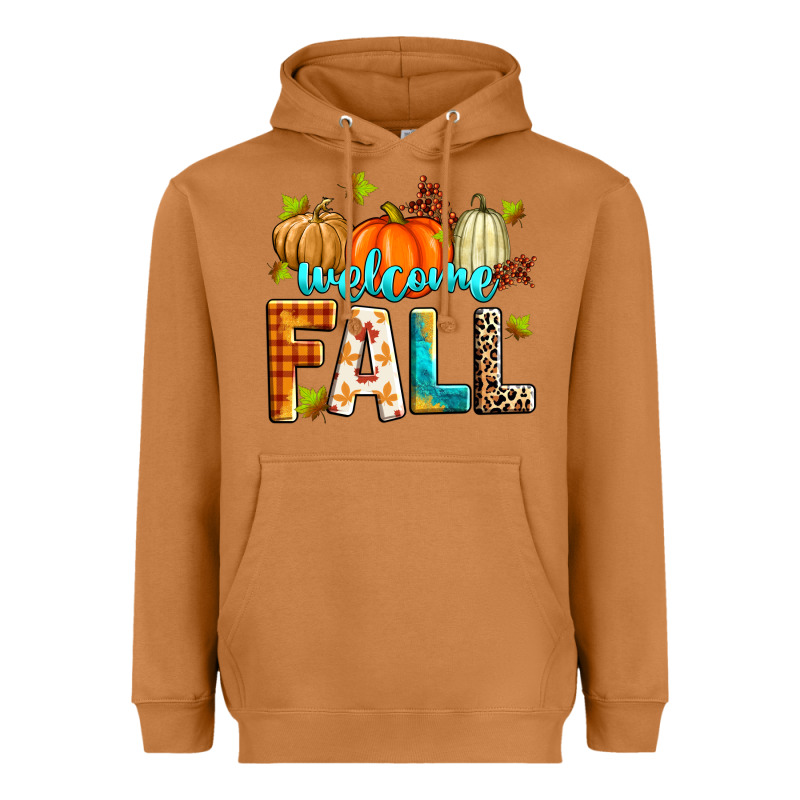 Welcome Fall Heavyweight Hoodie by Zillion Design Studio | Teevron