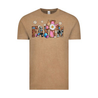 Vintage Coffee faith cross Vintage Tee - Artiststas