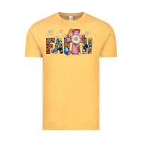Vintage Mustard faith cross Vintage Tee - Artiststas