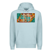 Blue Mist just a small town girl wlth gemstone arrow and sunflowers licanse plat Premium Hoodie - Artiststas