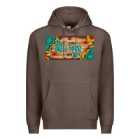 Coffee just a small town girl wlth gemstone arrow and sunflowers licanse plat Premium Hoodie - Artiststas