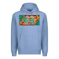 Colony Blue just a small town girl wlth gemstone arrow and sunflowers licanse plat Premium Hoodie - Artiststas