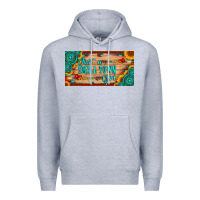 Heather Grey just a small town girl wlth gemstone arrow and sunflowers licanse plat Premium Hoodie - Artiststas
