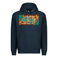 Navy just a small town girl wlth gemstone arrow and sunflowers licanse plat Premium Hoodie - Artiststas
