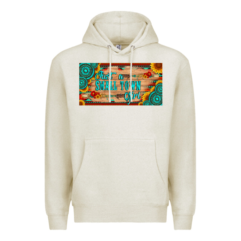 Just A Small Town Girl Wlth Gemstone Arrow And Sunflowers Licanse Plat Premium Hoodie by Artiststas | Teevron