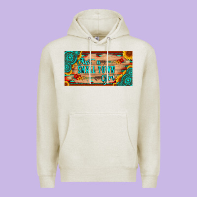 Just A Small Town Girl Wlth Gemstone Arrow And Sunflowers Licanse Plat Premium Hoodie Designed By Artiststas