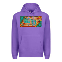 Purple just a small town girl wlth gemstone arrow and sunflowers licanse plat Premium Hoodie - Artiststas