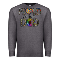Charcoal Heather proud autism dad Premium Sweatshirt - SublimationCraftShop