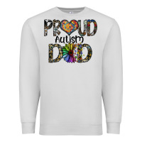 Dove Grey proud autism dad Premium Sweatshirt - SublimationCraftShop