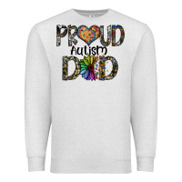 Oatmeal Heather proud autism dad Premium Sweatshirt - SublimationCraftShop
