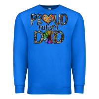 True Royal proud autism dad Premium Sweatshirt - SublimationCraftShop