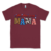 Burgundy all american mama Classic Tee - RanaPortraitStore