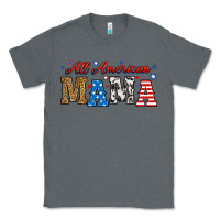 Charcoal Heather all american mama Classic Tee - RanaPortraitStore