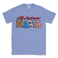 Colony Blue all american mama Classic Tee - RanaPortraitStore