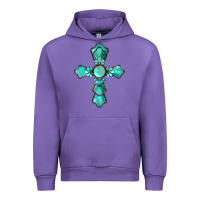 Tulip western turquoise gemstone cross Urban Hoodie - BarkalooDesign