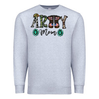 Heather Grey army mom Premium Sweatshirt - SublimationCraftShop