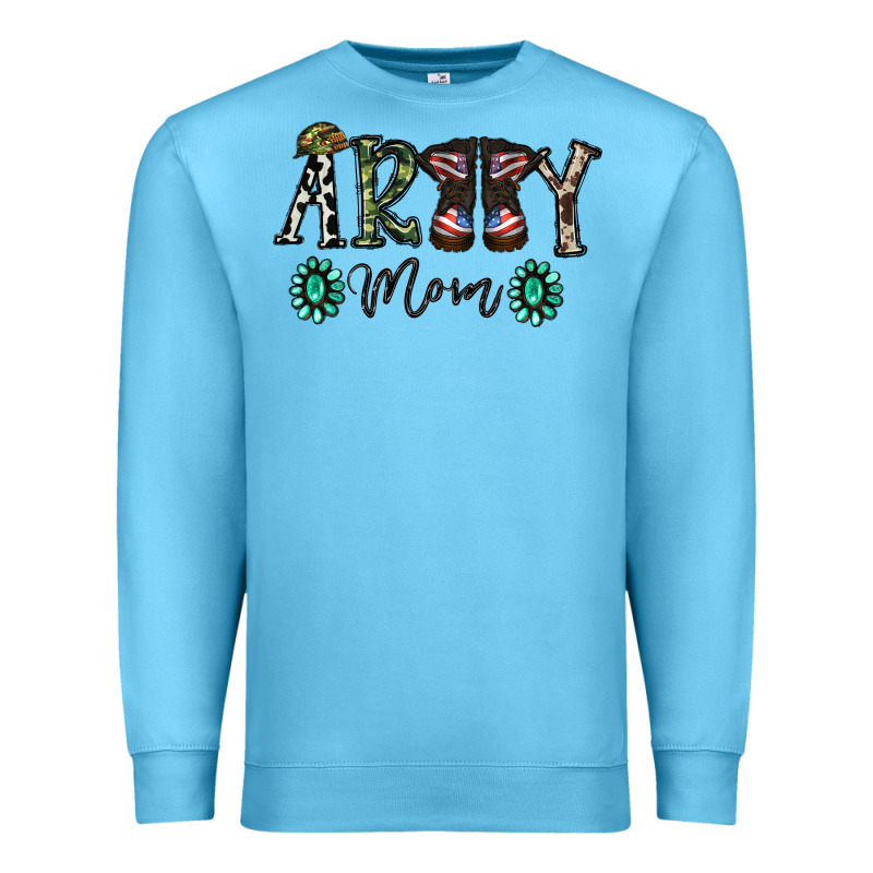 Army Mom Premium Sweatshirt by SublimationCraftShop | Teevron