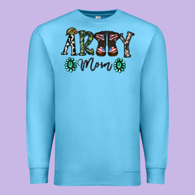 Army Mom Premium Sweatshirt Designed By Sublimationcraftshop