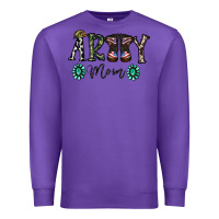 Purple army mom Premium Sweatshirt - SublimationCraftShop