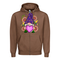 Chestnut Mardi Gras gnome Zipper Hoodie - RanaPortraitStore