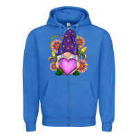 True Royal Mardi Gras gnome Zipper Hoodie - RanaPortraitStore