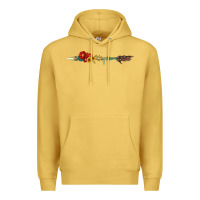 Antique Gold flowers and arrow with gemstone Premium Hoodie - Artiststas