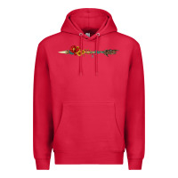 Cardinal flowers and arrow with gemstone Premium Hoodie - Artiststas