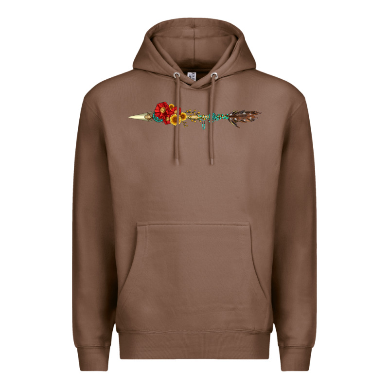 Flowers And Arrow With Gemstone Premium Hoodie by Artiststas | Teevron