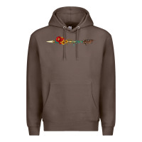 Coffee flowers and arrow with gemstone Premium Hoodie - Artiststas