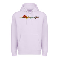 Lilac flowers and arrow with gemstone Premium Hoodie - Artiststas