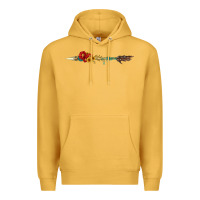Mustard flowers and arrow with gemstone Premium Hoodie - Artiststas