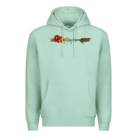 Seafoam flowers and arrow with gemstone Premium Hoodie - Artiststas