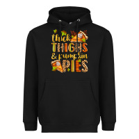 Black thick thighs and pumpkin pies Heavyweight Hoodie - Zillion Design Studio