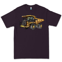 Plum Mining Truck Premium Tee - LillyAllenDesigns