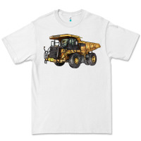 White Mining Truck Premium Tee - LillyAllenDesigns