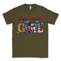 Army Green all american girl Classic Tee - RanaPortraitStore