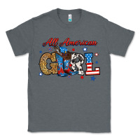 Charcoal Heather all american girl Classic Tee - RanaPortraitStore