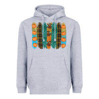 Heather Grey thanksgiving brushstrokes Heavyweight Hoodie - RanaPortraitStore