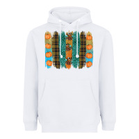 White thanksgiving brushstrokes Heavyweight Hoodie - RanaPortraitStore