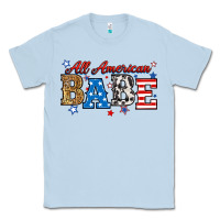 Dusty Blue all american babe Classic Tee - RanaPortraitStore