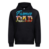 Black Western Farmer Dad Urban Hoodie - LillyAllenDesigns