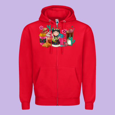 Zipper Hoodie But first cafecito y chismecito